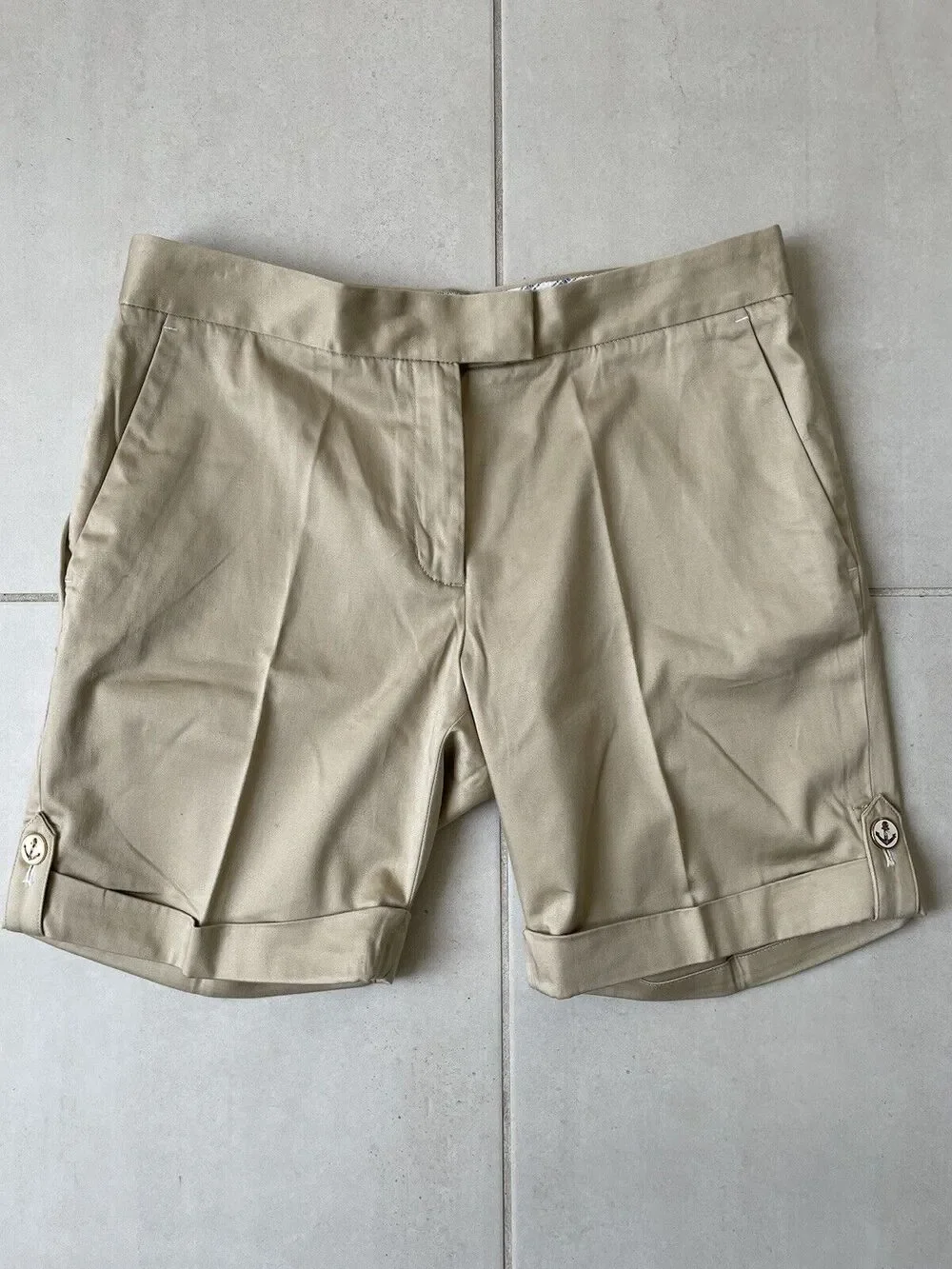 346 Brooks Brothers Cuffed Shorts Bermuda Walking Nautical